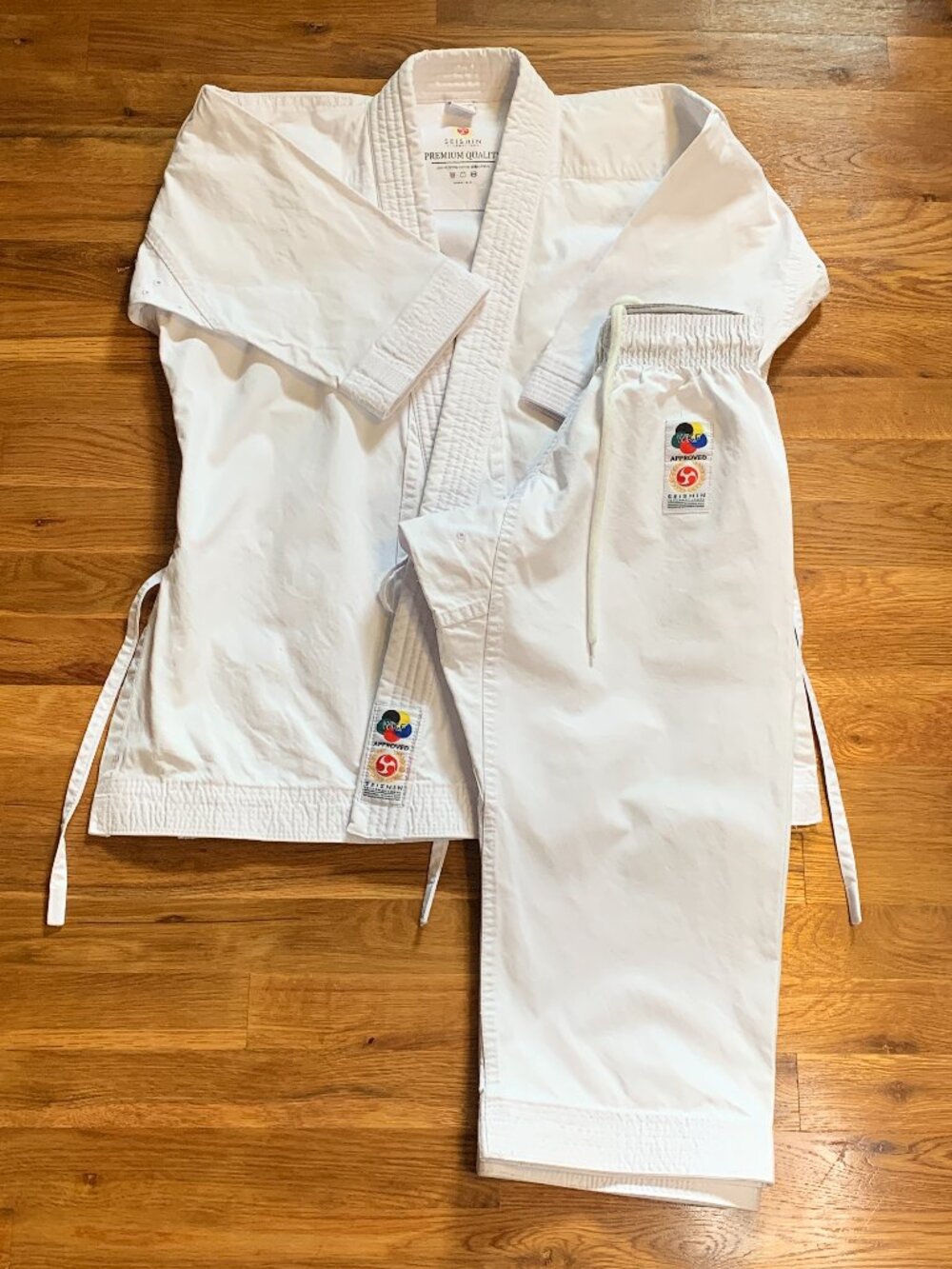 Sheishin WKF Approved Karate Gi Uniform Size 1 150CM